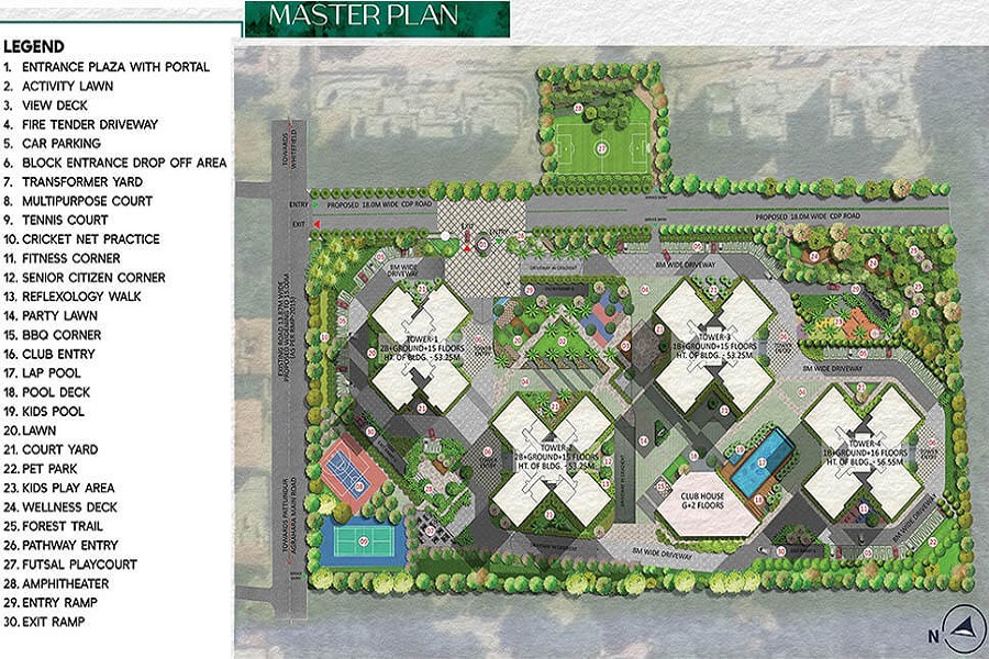 Prestige Pine Forest master plan